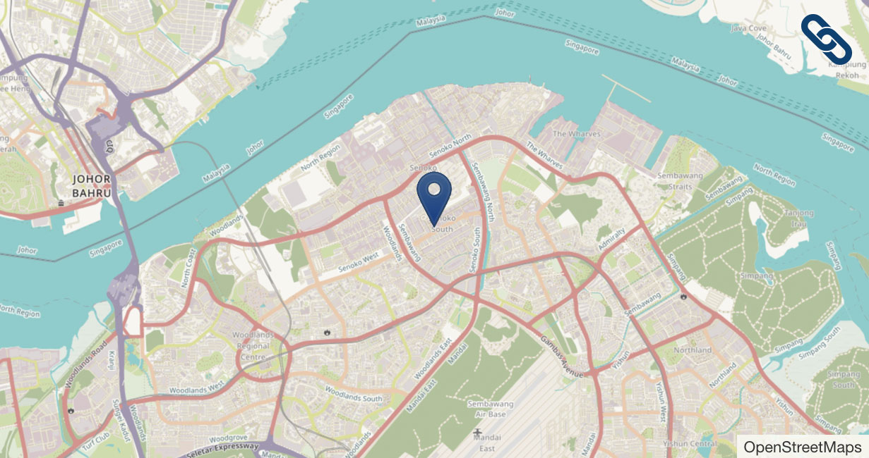 Karte in neuem Fenster öffnen Lageplan Garlock Singapur